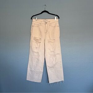 Wild Fable Beige Distressed Jeans